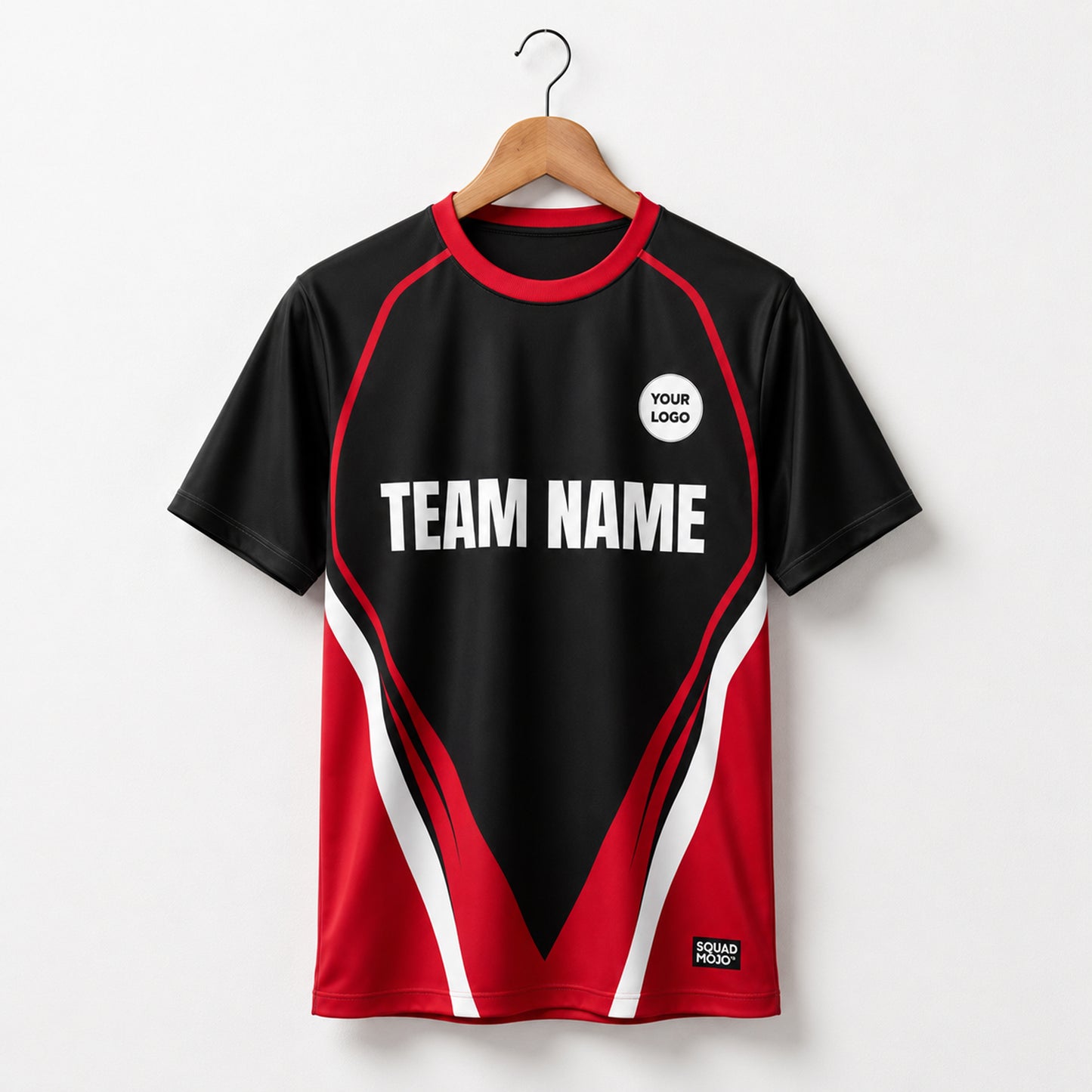 Crimson Edge – Personalized Soccer Team Uniform