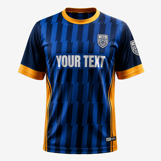 Blue Volt – Custom Soccer Kit with Names & Numbers
