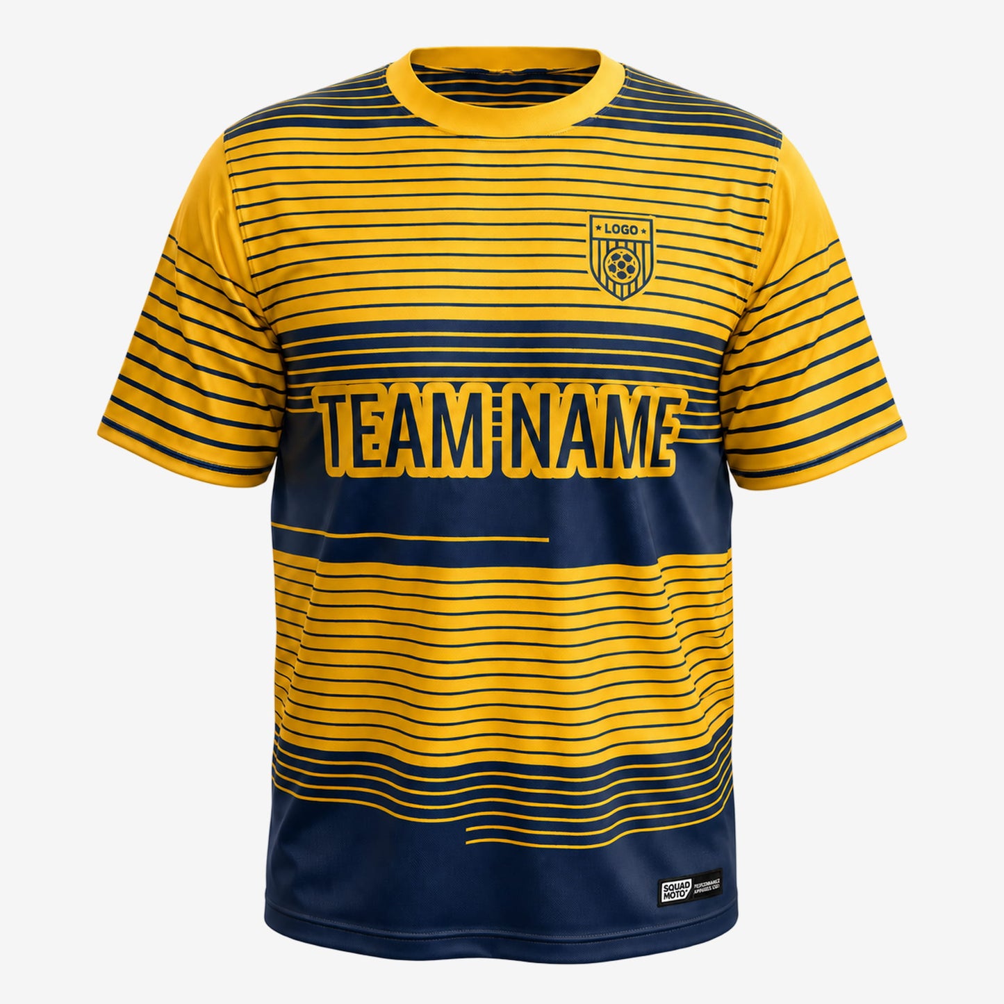 Golden Current – Custom Soccer Jersey with Name and Number