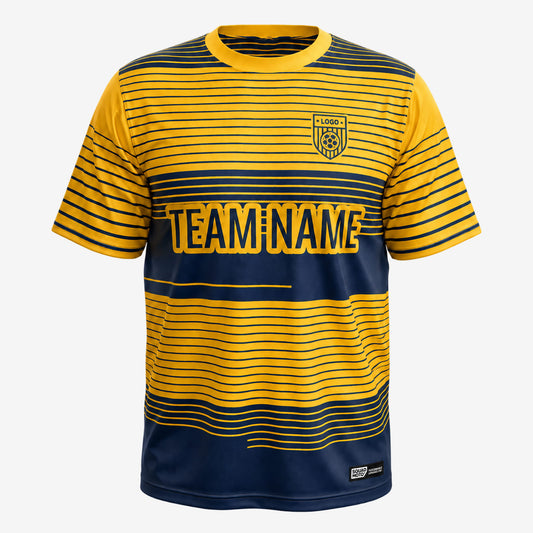Golden Current – Custom Soccer Jersey with Name and Number